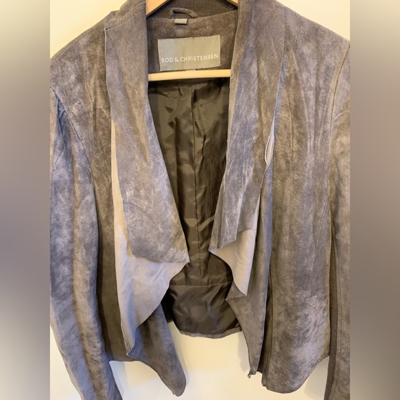 Bod & Christensen drape-front suede jacket - Picture 7 of 15